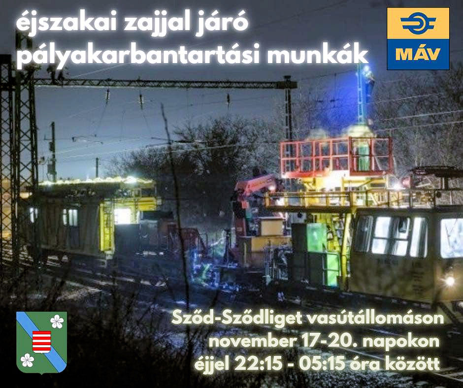 MÁV pályakarbantartási munkák