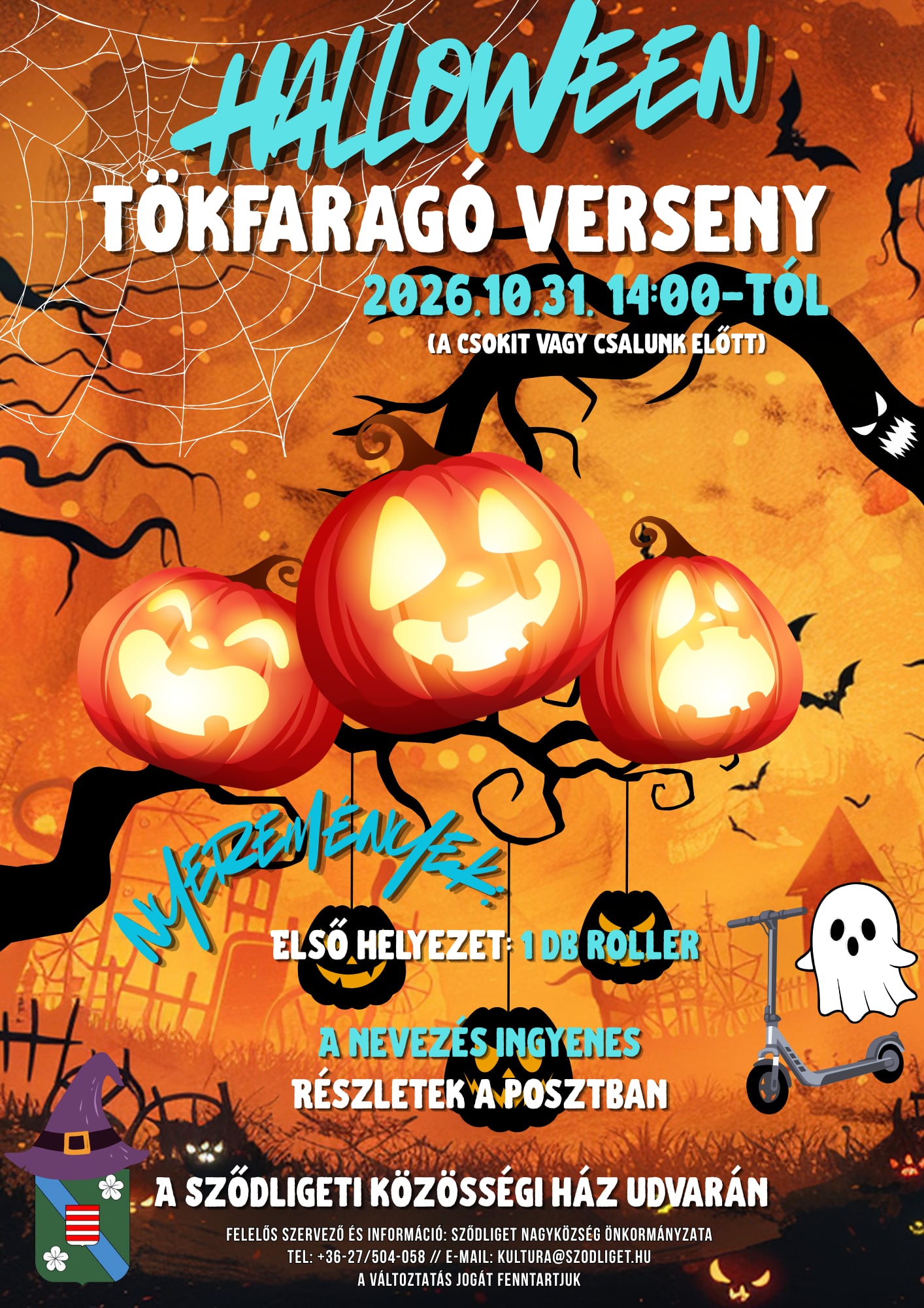 HALLOWEEN tökfaragó verseny 2026.10.31-én