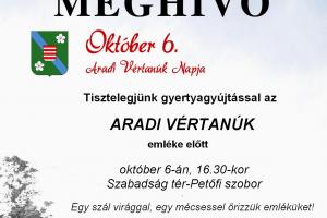 Meghívó az október 6. megemlékezésre. Meghívó az október 6. megemlékezésre.