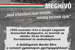 Megemlékezés az 1956-os forradalom leveréséről Megemlékezés az 1956-os forradalom leveréséről