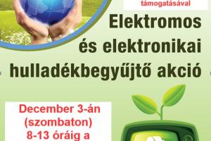 Elektromos- és elektronikai hulladékbegyűjtő akció.