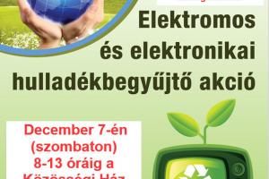 Elektromos- és elektronikai hulladékbegyűjtési akció!