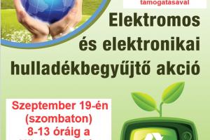 Elektromos és elektronikai hulladékbegyűjtő akció 2026.09.19.
