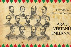 Megemlékezés az aradi vértanúkról. 2026.10.04.