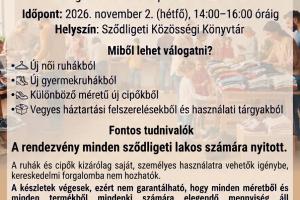 Ruha- és cipőosztás Sződligeten