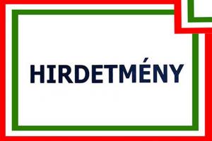 INGATLANÁRVERÉSI HIRDETMÉNY 2025.