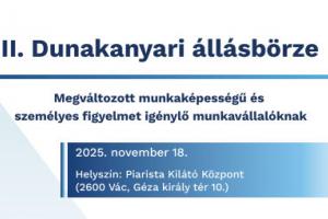 II. Dunakanyar állásbörze 2025.