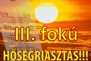 Hőségriasztás