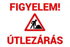 Tájékoztatás ideiglenes forgalomkorlátozásról