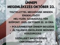 Ünnepi megemlékezés 