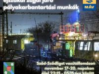 MÁV pályakarbantartási munkák