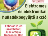 Elektromos és elektronikai hulladékbegyűjtő akció 2026.02.21.