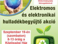 Elektromos és elektronikai hulladékbegyűjtő akció 2026.09.19.